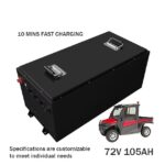 72V 105Ah Electric Low-speed Vehicle (LSV) Battery Pack System