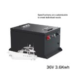 36V 3.6Kwh Electric Boat Battery Pack System
