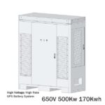 650V 500Kw 170Kwh High Voltage High Rate UPS Battery System