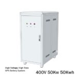 400V 50Kw 50Kwh High Voltage High Rate UPS Battery System